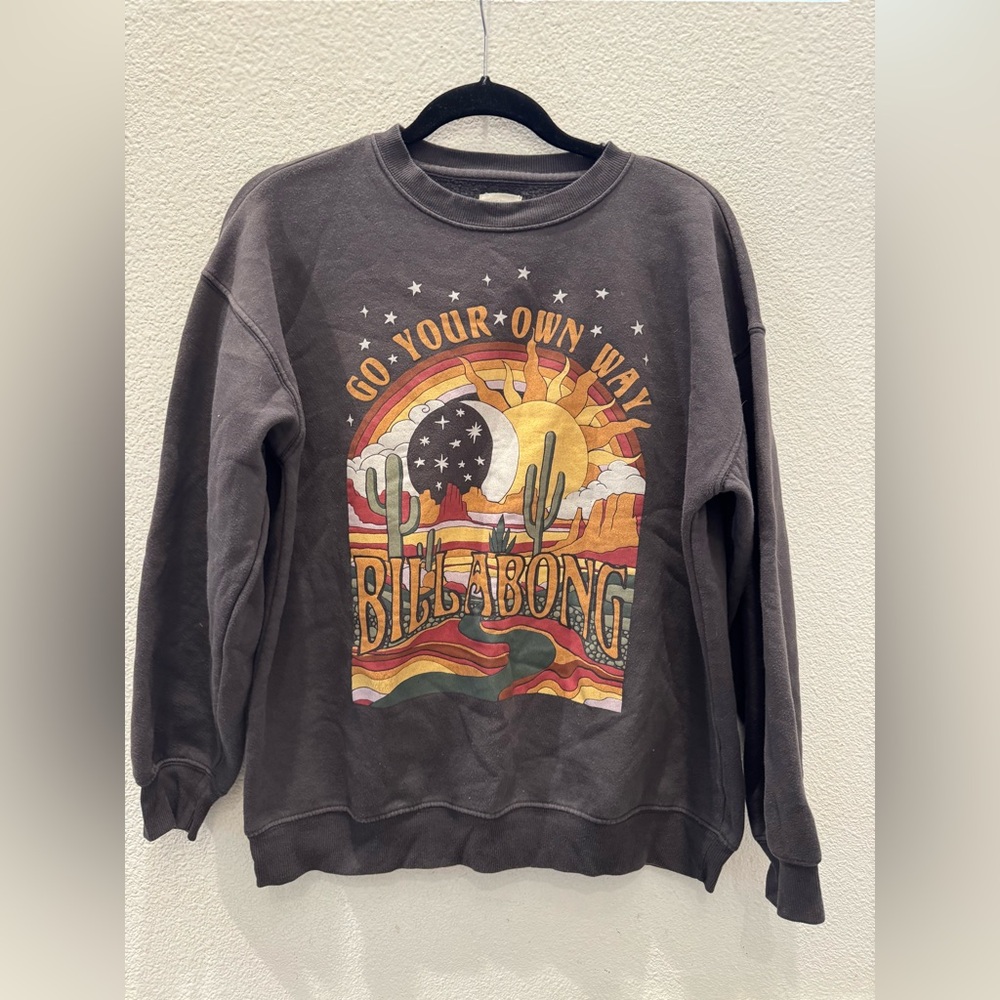 Billabong Go Your Own Way Sweatshirt in Off Black